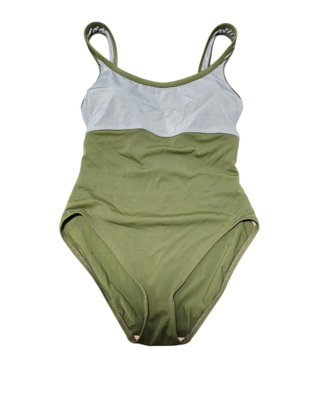 Anne Klein One Piece Swimsuit Women's Size Medium Green See Measurements